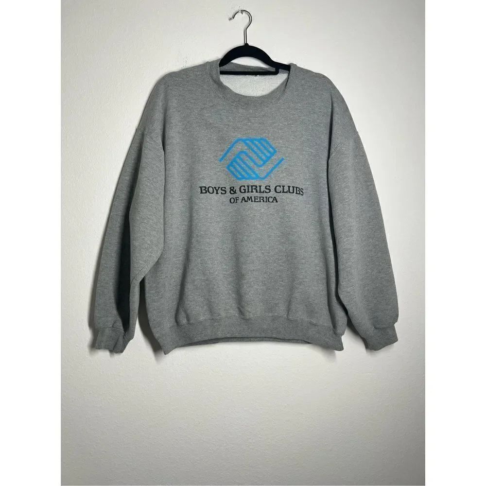 Vintage USA Sweater Sweatshirt Gray Size L